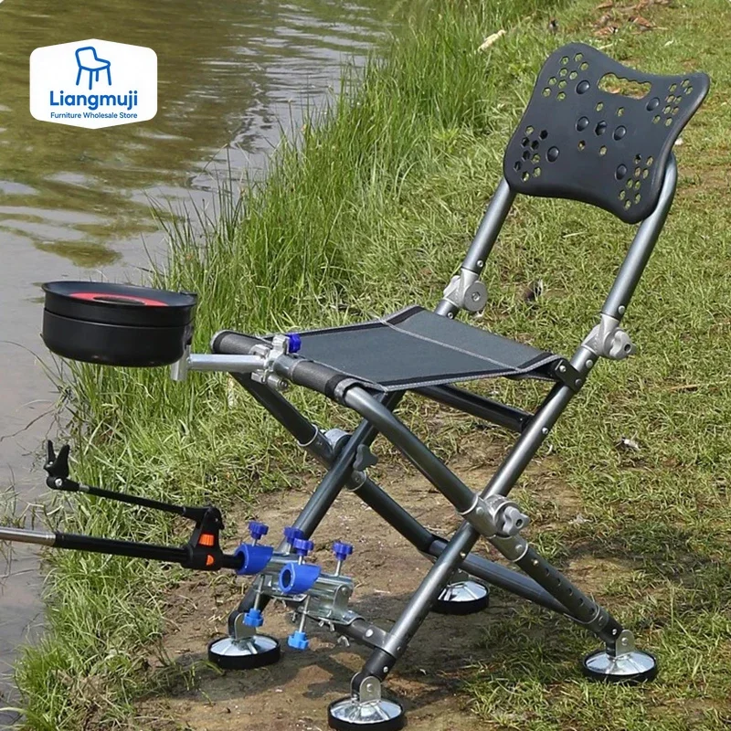 Hunting And Fishing Outdoor Chairs - Cadeira de Pesca Dobrável Multifuncional para