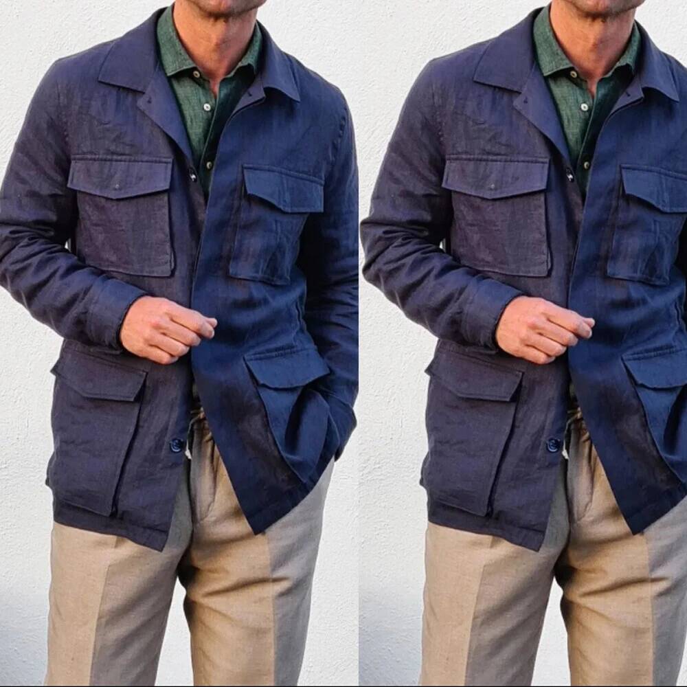 Safari Outdoor Hunting Jackets - Jaquetas de Caça Masculinas Vintage em