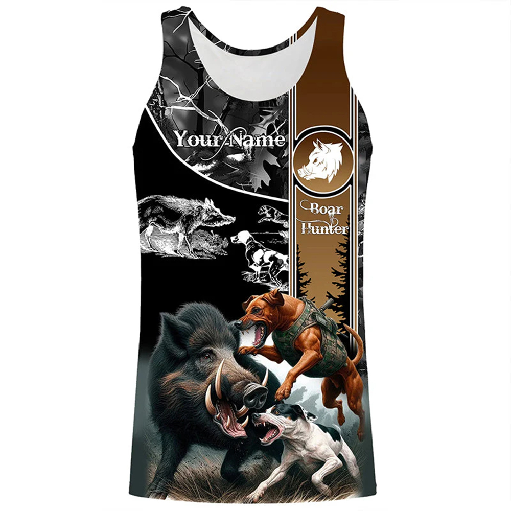 Wildman Hunting & Outdoor Nelspruit - Camiseta regata personalizada com nome de