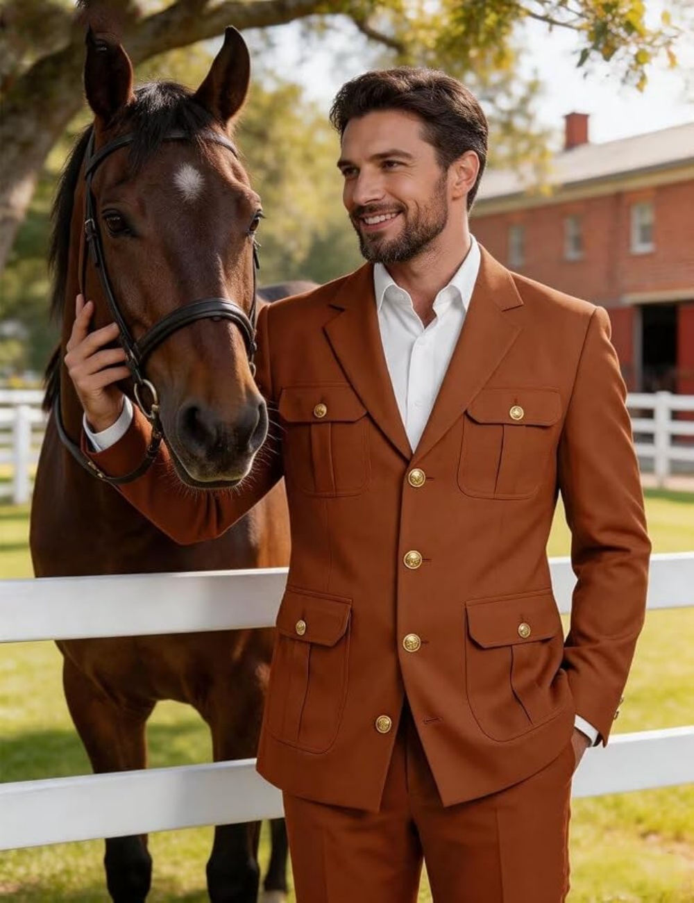 Safari Outdoor Hunting Jackets - Conjunto de 2 peças para homens,
