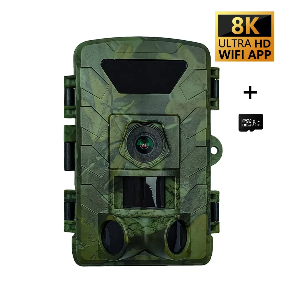 Trail Camera Infrared - Câmera de trilha WiFi PR803W 8K