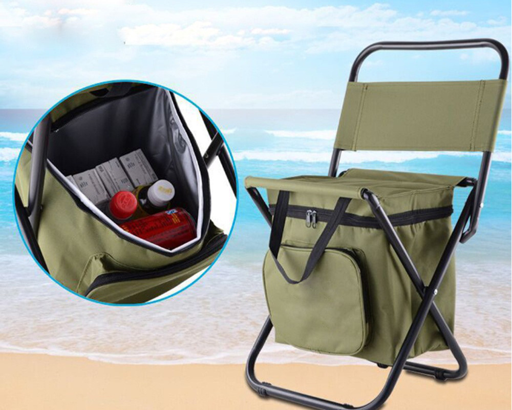 Hunting And Fishing Outdoor Chairs - 2 em 1 dobrável cadeira de