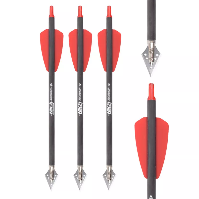 Crossbow Bolt Broadhead - 3-6 peças parafusos de besta de