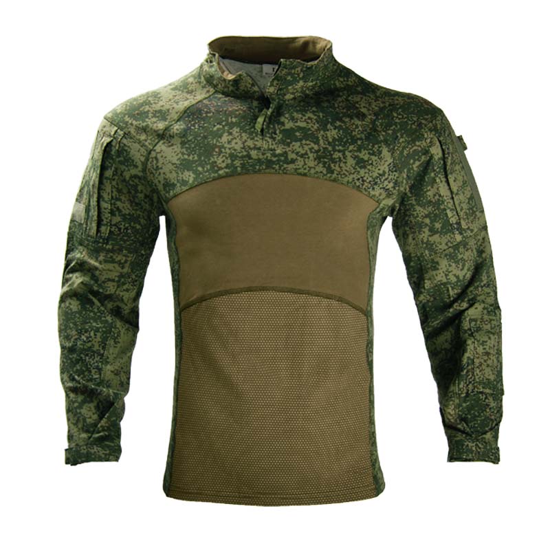 Hunting Outdoor Wear - Camisa tática camuflada respirável masculina, resistente
