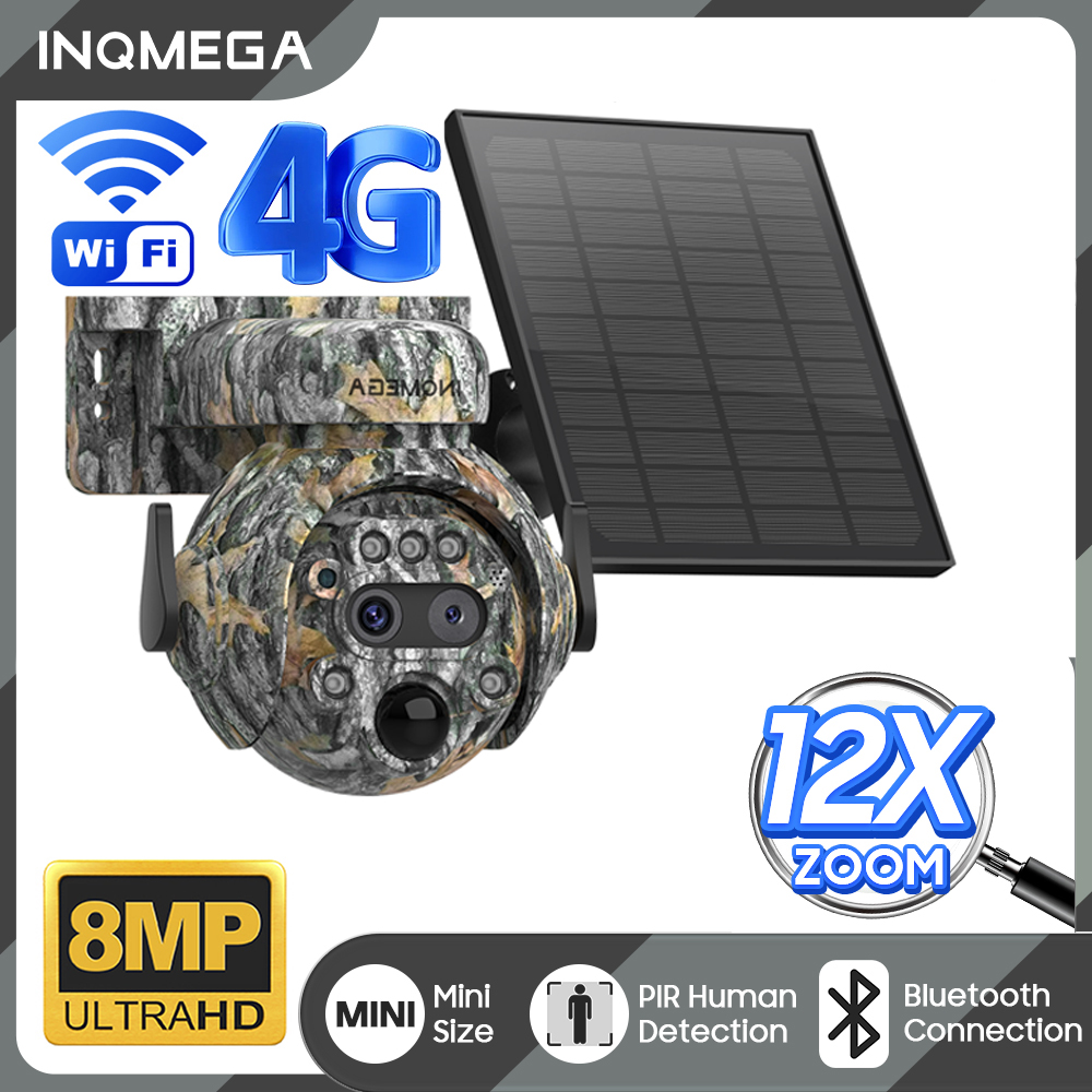 Outdoor Hunting Camera Wifi - INQMEGA 12X ZOOM 4K 8MP Câmera