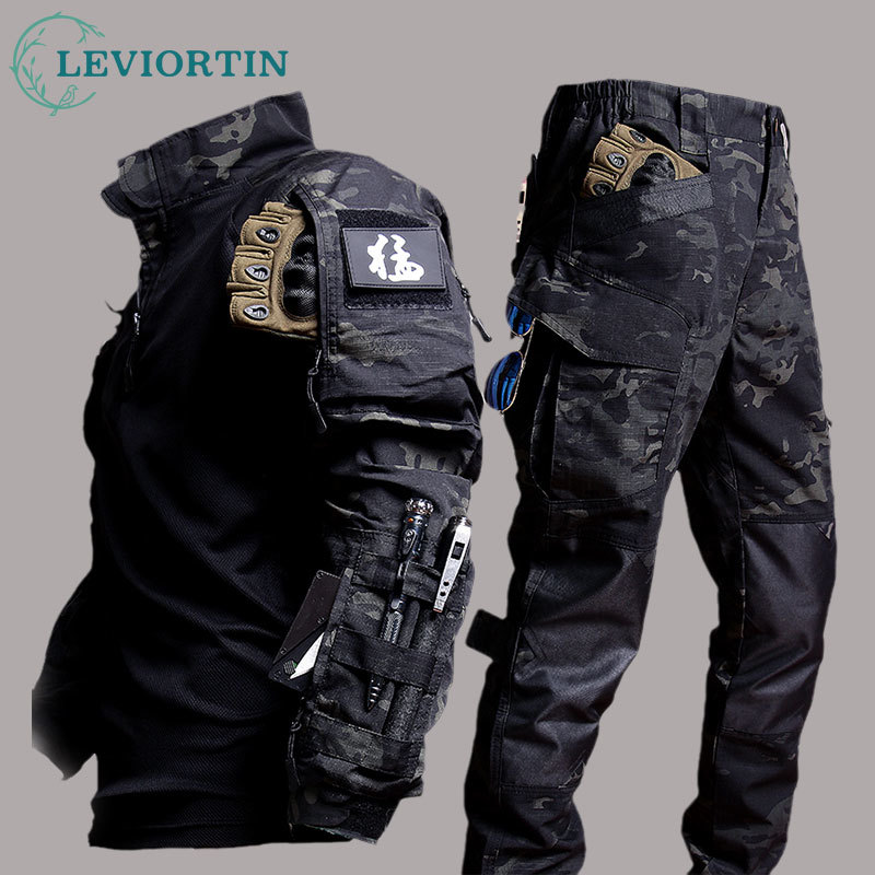 Safari Outdoor Hunting Jackets - Terno de trabalho masculino roupas ao
