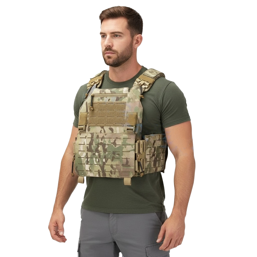 Hunting Outdoor Wear - Colete tático multifuncional de liberação rápida,