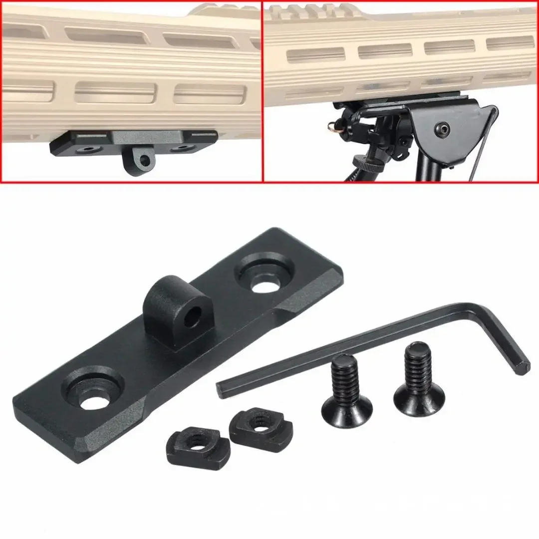 Bipod Rifle Mount - M-LOK Adaptador de montagem de bipiede