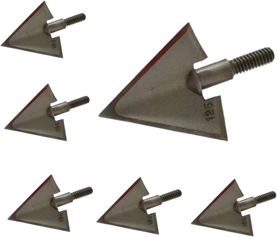 Crossbow Bolt Broadhead - 6 Pontas de Caça Fixas de