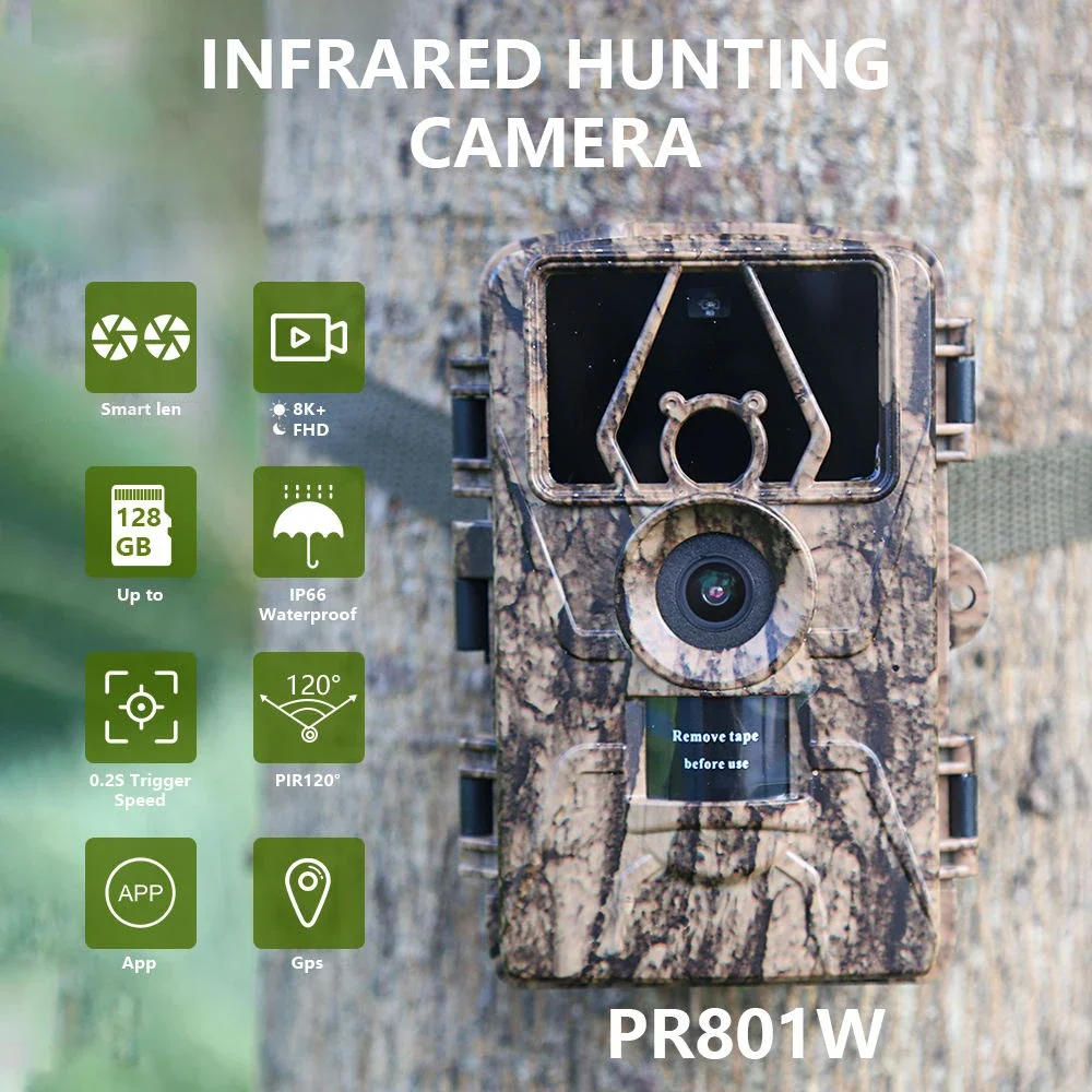 Câmera de Trilha 8K WiFi PR801 - Outdoor Hunting Camera Wifi avaliação e preço