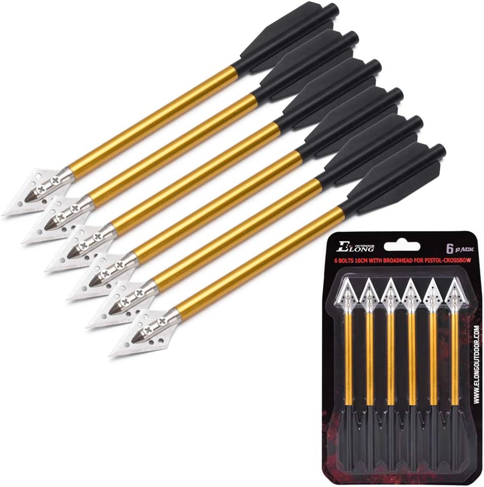 Parafusos de besta de alumínio - Crossbow Bolt Broadhead avaliação e preço