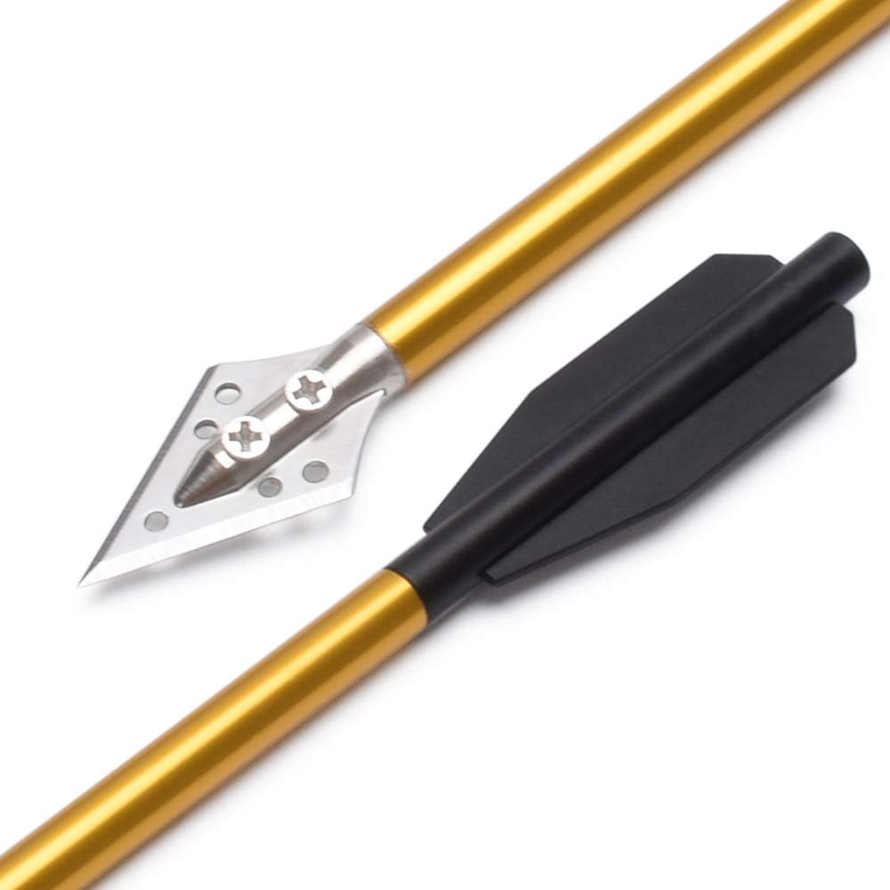 Parafusos de besta de alumínio - Crossbow Bolt Broadhead avaliação e preço