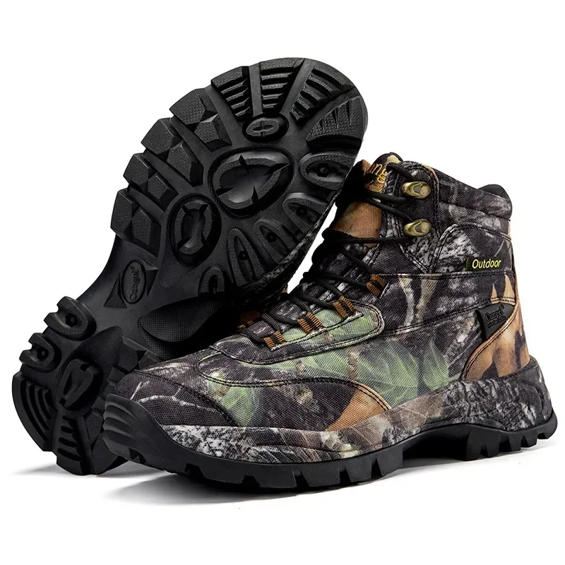 Botas de caça camufladas de ca - Hunting Outdoor Wear avaliação e preço