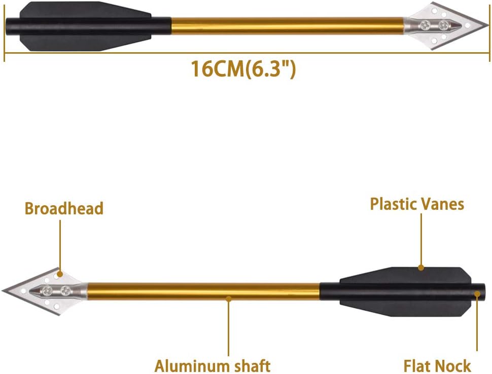 Parafusos de besta de alumínio - Crossbow Bolt Broadhead avaliação e preço