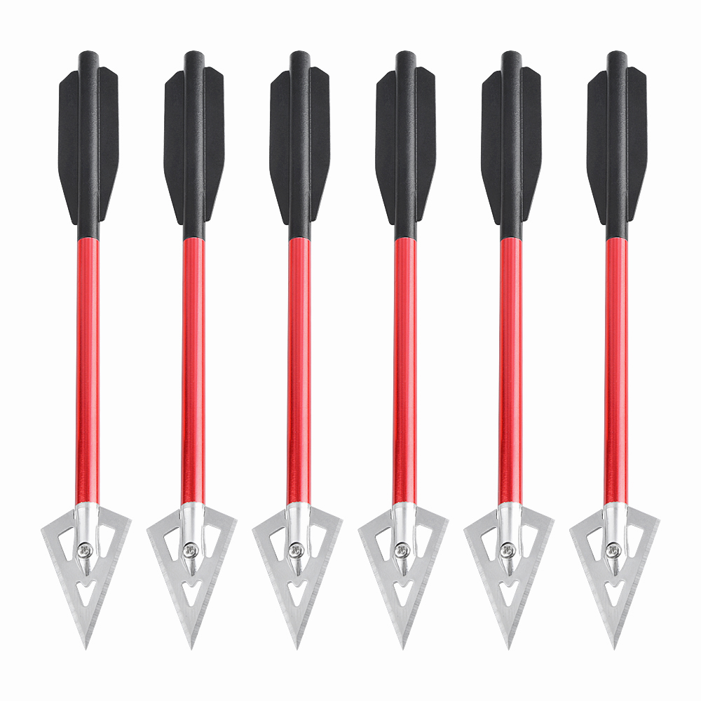 6/12 pçs seta curta parafusos  - Crossbow Bolt Broadhead avaliação e preço