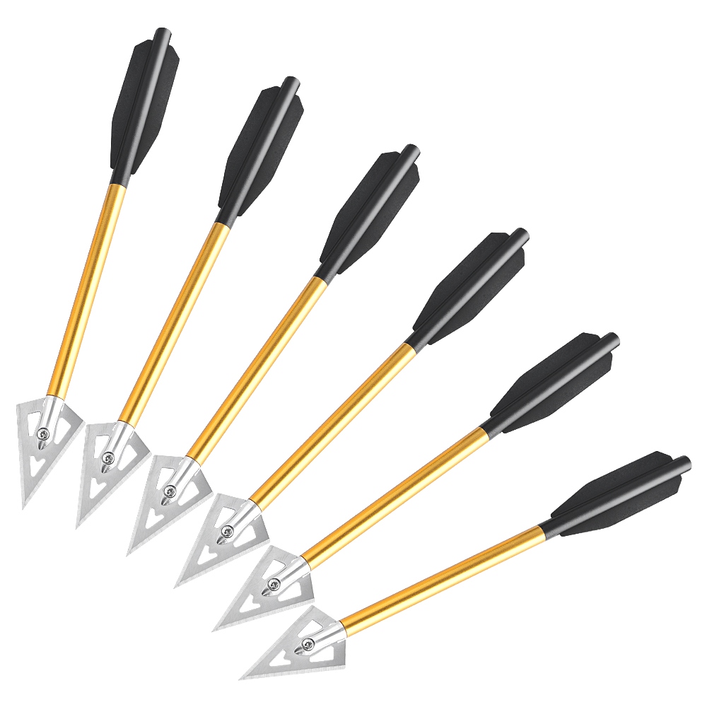 6/12 pçs seta curta parafusos  - Crossbow Bolt Broadhead avaliação e preço