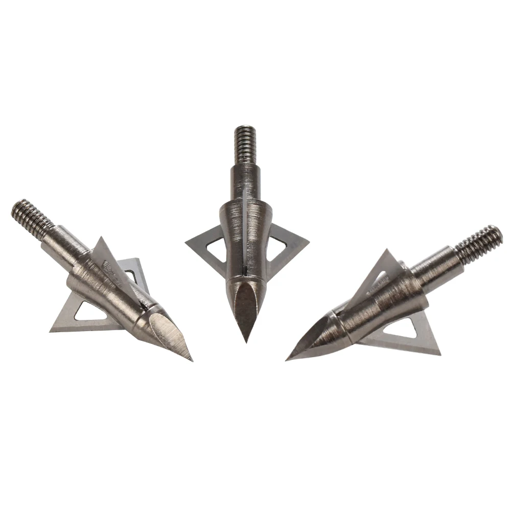 12X Pontas de Caça Broadhead p - Crossbow Bolt Broadhead avaliação e preço