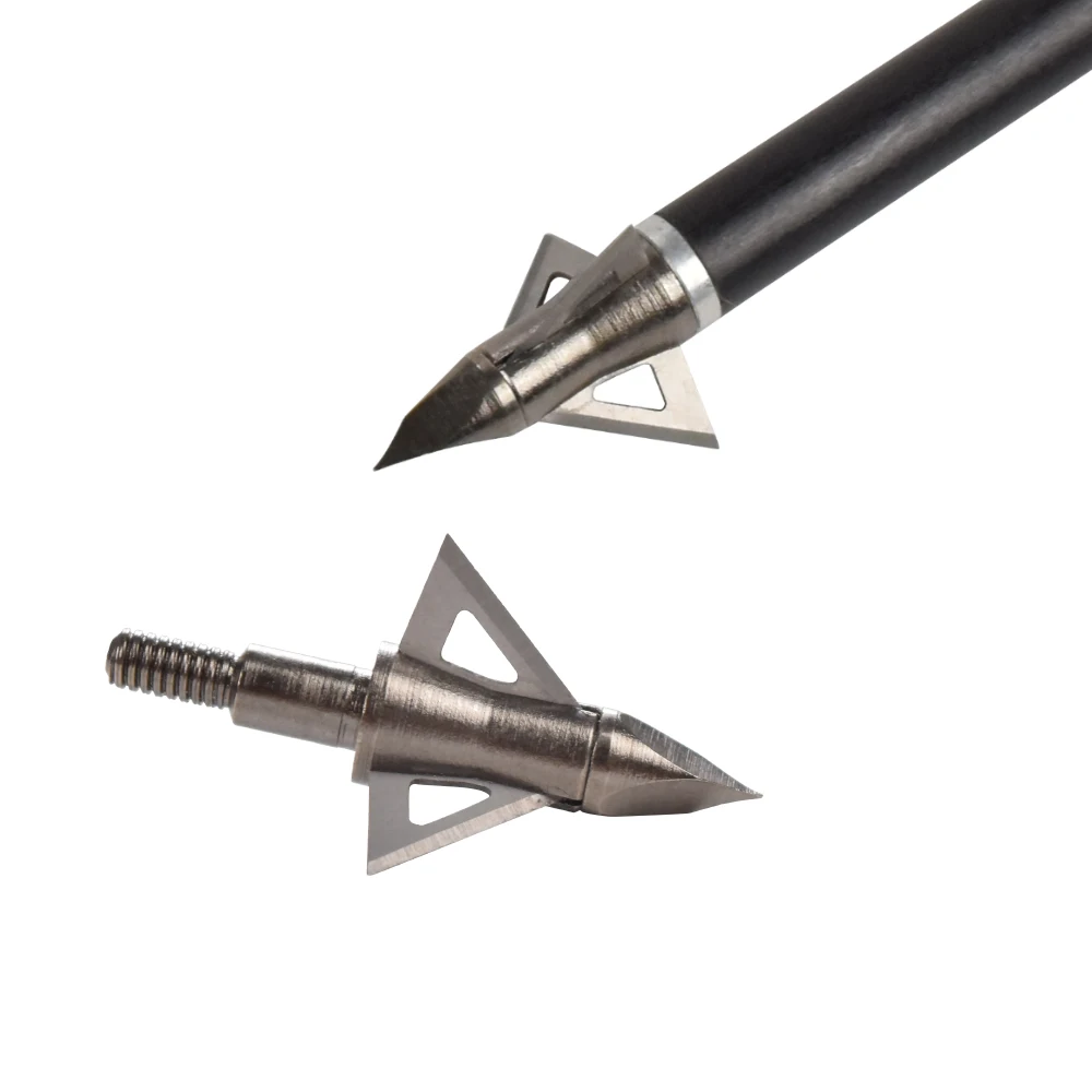 12X Pontas de Caça Broadhead p - Crossbow Bolt Broadhead avaliação e preço