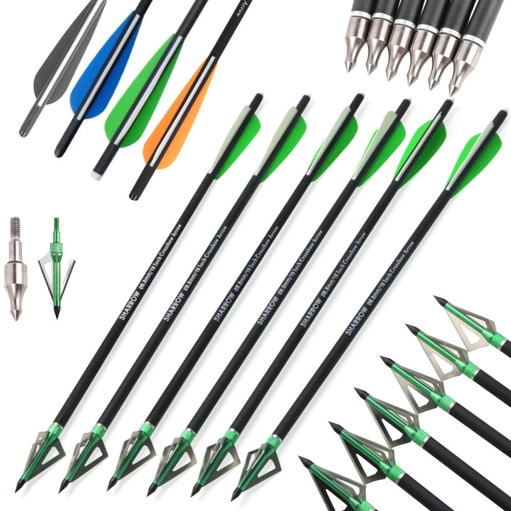 Parafusos de besta de 16/17/18 - Crossbow Bolt Broadhead avaliação e preço