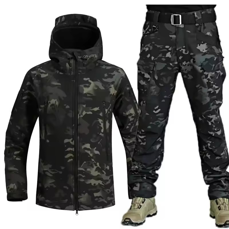 Inverno engrossar terno camufl - Safari Outdoor Hunting Jackets avaliação e preço
