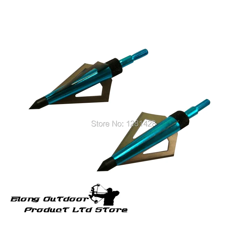 12 pçs azul 125 grão broadhead - Crossbow Bolt Broadhead avaliação e preço