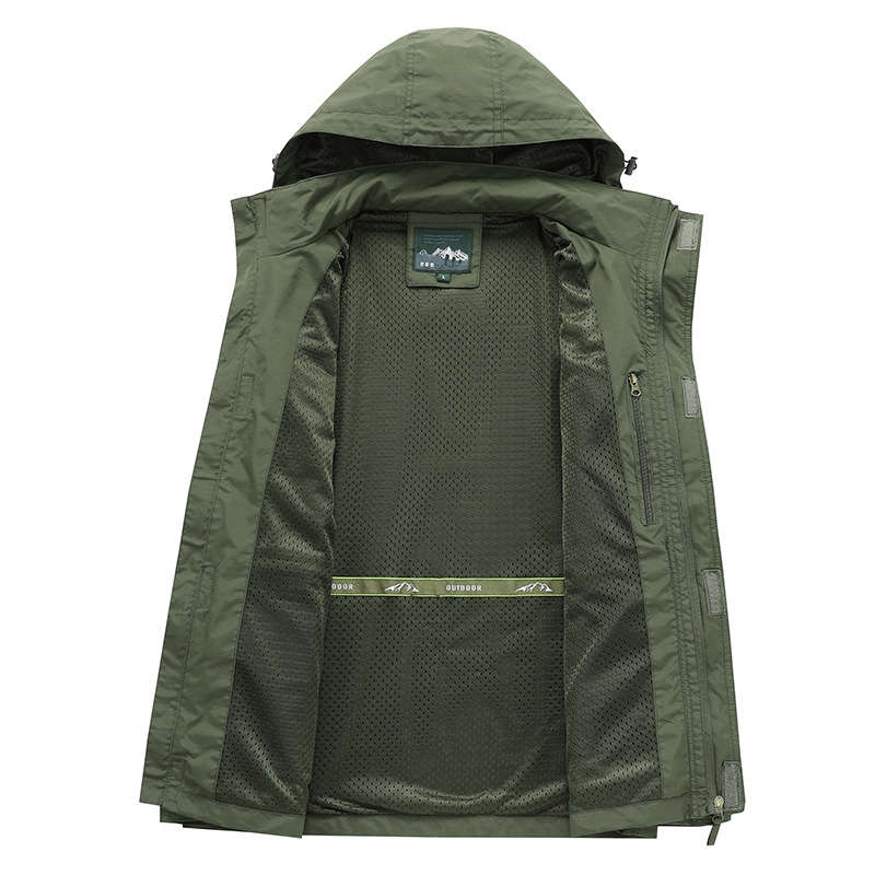Manga destacável à prova de ve - Safari Outdoor Hunting Jackets avaliação e preço